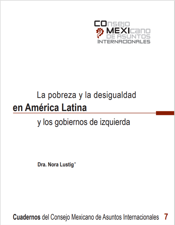 LA POBREZA Y LA DESIGUALDAD EN AMÉRICA LATINA Y LOS GOBIERNOS DE IZQUIERDA