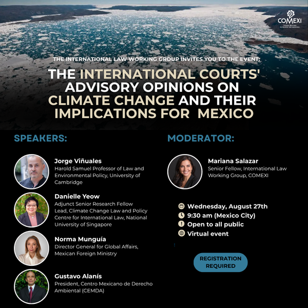 THE INTERNATIONAL COURTS' ADVISORY OPINIONS ON CLIMATE CHANGE AND THEIR IMPLICATIONS FOR MEXICO
